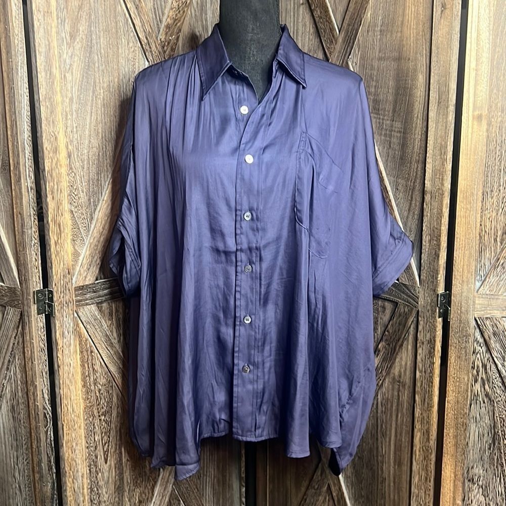 Fur 2 fur blouse top NWT